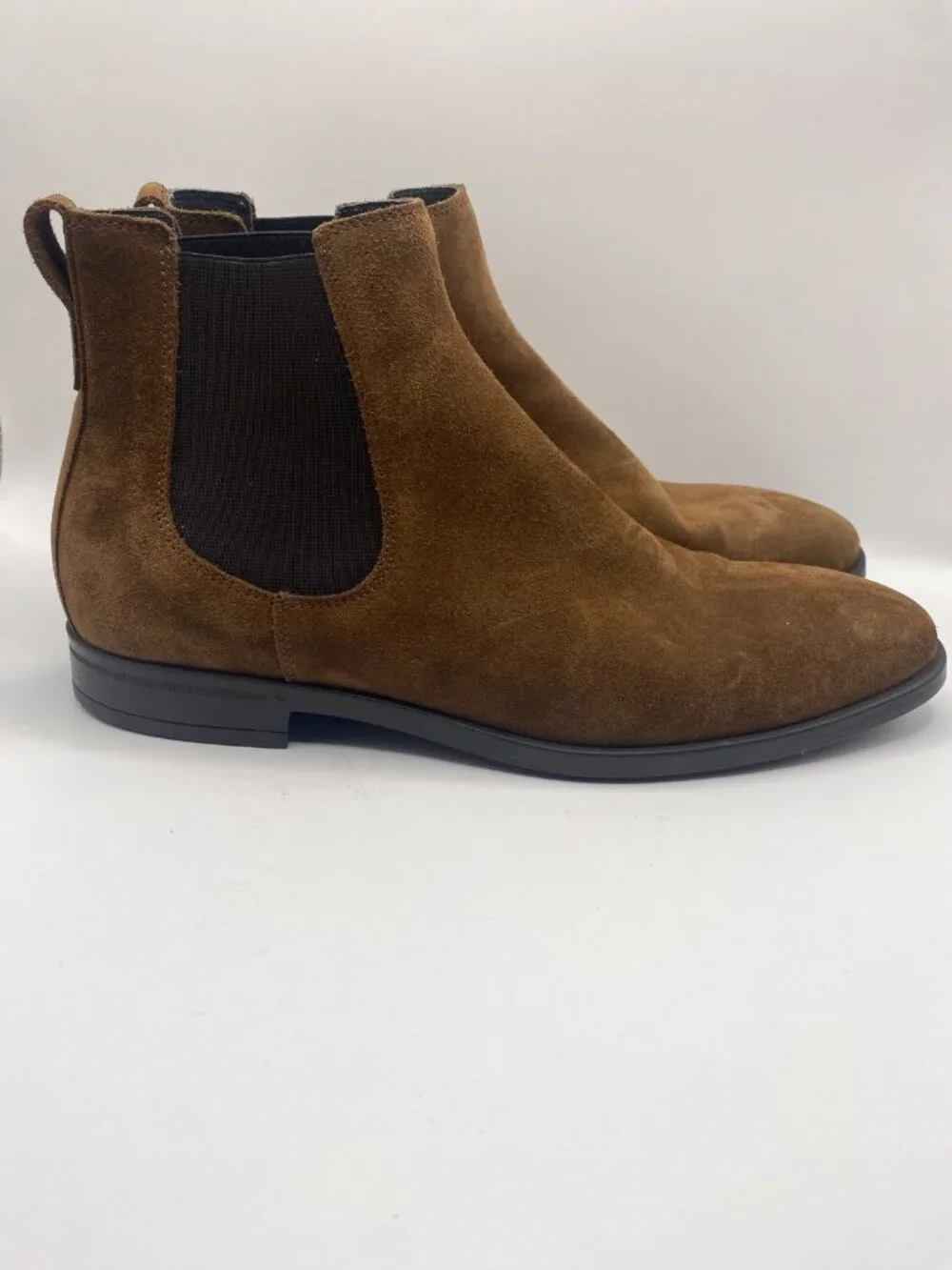 To Boot New York Mens Kelley Suede Chelsea Boots Brown Size 9